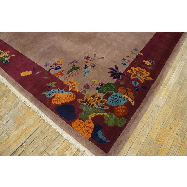 1920s Chinese Art Deco Carpet ( 8' x 9' 9'' - 245 x 297 cm ) For Sale In New York - Image 6 of 12