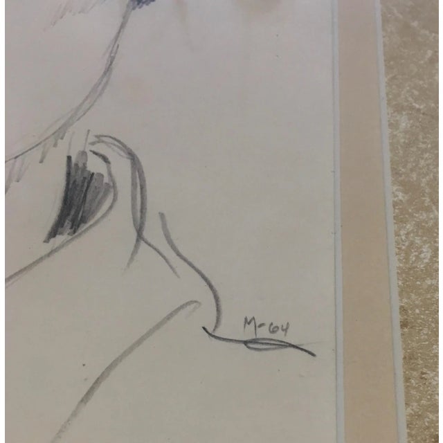 'Portrait of a Friend' Drawing For Sale In Miami - Image 6 of 6