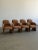1990s Vintage Curved Velvet Arm Dining Chairs - Set of Four For Sale - Image 5 of 18
