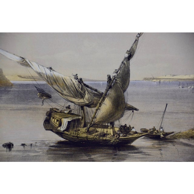 Realism "Fortress of Ibrim, Nubia": 19th Century Hand Colored Lithograph by David Roberts For Sale - Image 3 of 8