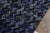 Blue Rug & Kilim’s Scandinavian Style Rug in All Over Blue, Black Geometric Pattern For Sale - Image 8 of 9