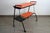 Vintage Orange Perforated Metal Serving Cart, 1950s For Sale - Image 6 of 13
