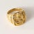 Modern Vintage 24k Solid Gold Lucky Dragon Ring, Size 7 For Sale - Image 3 of 7