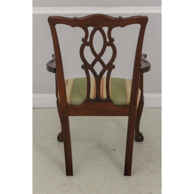 Kindel Furniture Set of 8 Kindel Ball & Claw Mahogany Dining Room Chairs For Sale - Image 4 of 13