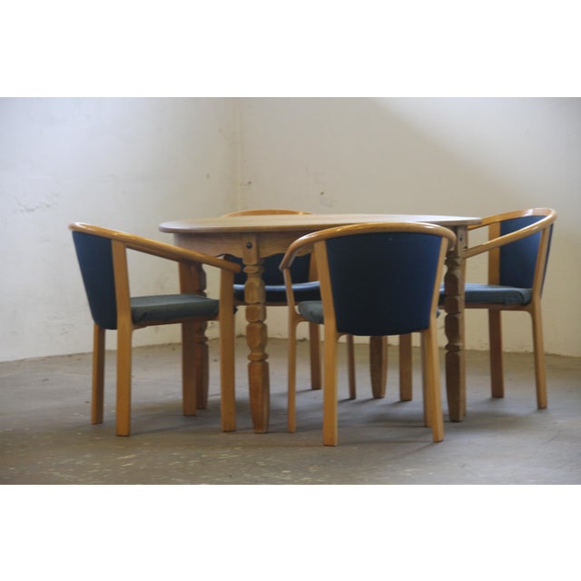 Beech Wood Dining Chairs by Rud Thygesen & Johnny Sørensen for Magnus Olesen, 1980, Set of 4 For Sale - Image 14 of 17