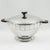 Wood Art Deco Pewter Tureen Covered Dish Centerpiece by h.j. Swiss, Circa 1940 For Sale - Image 7 of 8