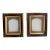 Antique Picture Frames With Original Patent Label, Gold Ornamented Bevel - Pair For Sale
