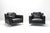 Harry Chairs in Black Leather by Antonio Citterio for B&B Italia, 1990s, Set of 2 For Sale - Image 14 of 14