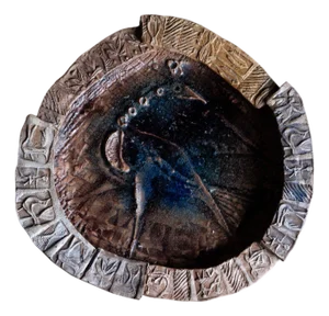 Ceramic Plate, attributed to Fiorese Amedeo (born 1939), Italy 1970s