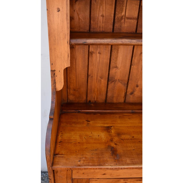 Irish Pine One Piece Open Rack Dresser For Sale - Image 10 of 12