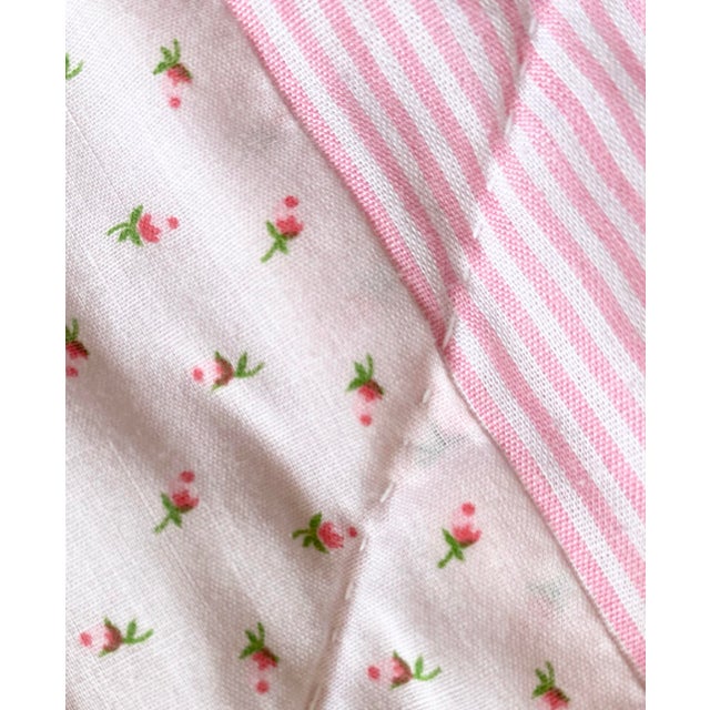 Vintage 80s Sunbonnet Sue Queen Embroidered Quilt For Sale - Image 9 of 12