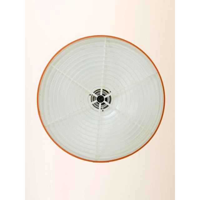 Orange Scandinavian Pendant Lamp in Orange Plastic, 1960s For Sale - Image 8 of 9