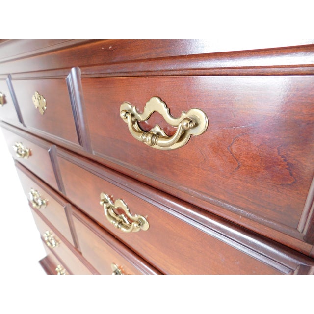 Thomasville Cherry Collection Chest on Chest 41.5"w For Sale In Philadelphia - Image 6 of 14
