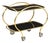 Hollywood Regency Brass Serving Trolley Cocktail Table For Sale