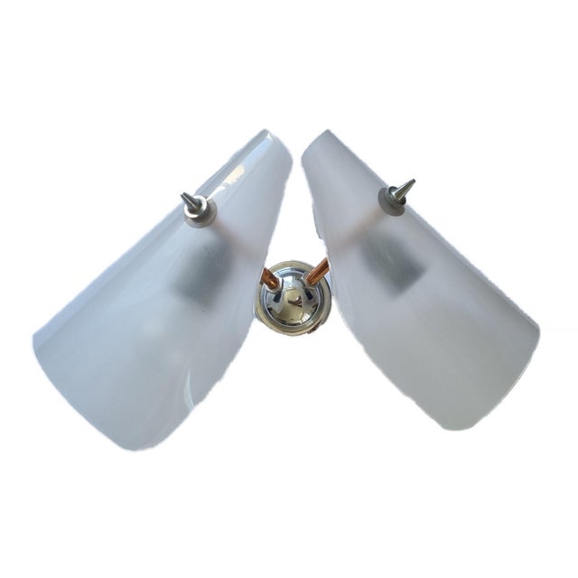 Large Mid-Century Wall Lamp in the style of Stilnovo, Italy, 1962 For Sale