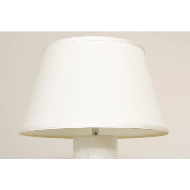 Glass Mid Century Modern Art Glass Table Lamps - A Pair For Sale - Image 7 of 13