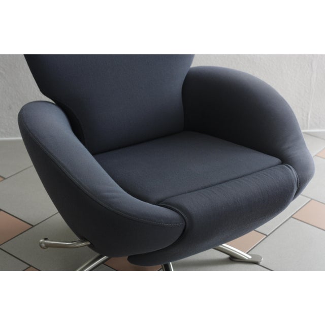 Metal Dodo K 10 Lounge Chair in Duca Anthracite Fabric by Tohiyuki Kita for Cassina, 2000s For Sale - Image 7 of 15
