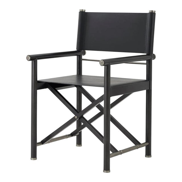 Black Modern Director's Desk Chair For Sale