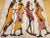 Light Yellow Vintage African Batik Wall Art, Hand Painted Textile Tapestry Wall Art For Sale - Image 8 of 12