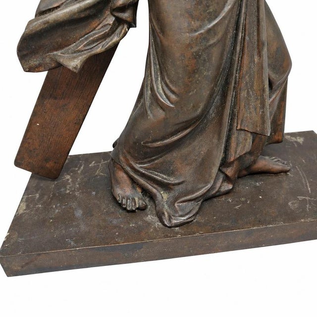 Christ Carrying the Cross in Bronze For Sale - Image 6 of 9