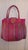 Contemporary African Hand-Woven Hot Pink Coiled Statement Handle Basket For Sale - Image 4 of 11