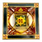 Vintage Mid Century Italian Hand Painted Catchall For Sale