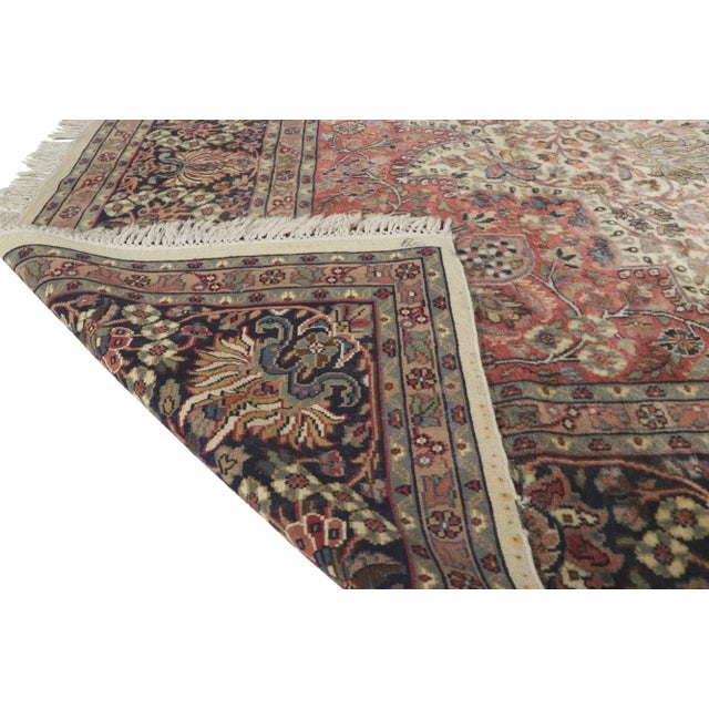 Late 20th Century Vintage Indian Rug, 09'03 X 12'07 For Sale - Image 5 of 10