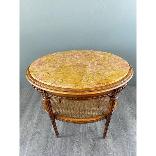 Wood Late 19th Century Louis XVI Style Pedestal Side Table For Sale - Image 7 of 10