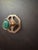 Modern Matter Set: Lane 1.40" Custom Knob - Antique Brass - Gemstone: Malachite & 3" Backplate in Antique Brass For Sale In New York - Image 6 of 8