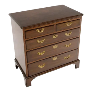Kittinger 5 Drawers Pull Out Tray Mahogany Federal Style Bachelor Chest Dresser