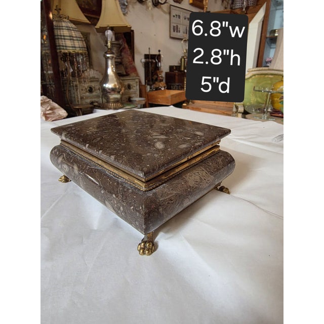 Stone Box With Paw Feet For Sale - Image 10 of 10