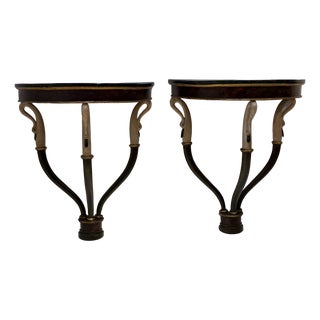 Empire Console Tables, Early 19th Century, Set of 2 For Sale