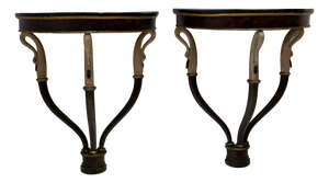 Empire Console Tables, Early 19th Century, Set of 2