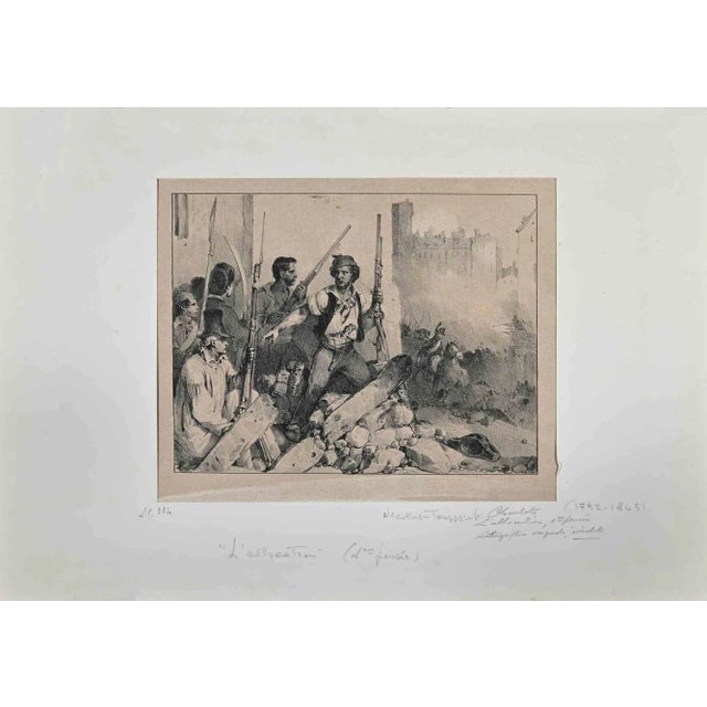 Nicolas Toussaint Charlet (1792-1845). Good condition on a brown paper, included a cream colored cardboard passpartout...