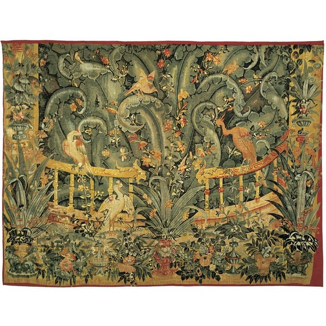 This tapestry is a fine example of a classical Verdure Tapestry, such as those woven in Flanders in the 17th Century. This...