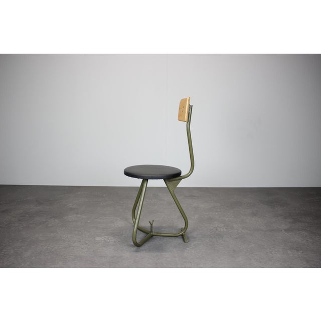 Industrial Industrial Workshop Chair, 1950s For Sale - Image 3 of 8