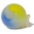 Murano Seguso Murano Opalescent Yellow Blue Italian Art Glass Vintage Pear Paperweight Figure Sculpture For Sale - Image 4 of 4