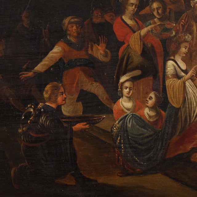 Flemish Artist, The Dispute of Saint Catherine of Alexandria with the Philosopher, 1870, Oil on Panel, Framed For Sale - Image 3 of 16