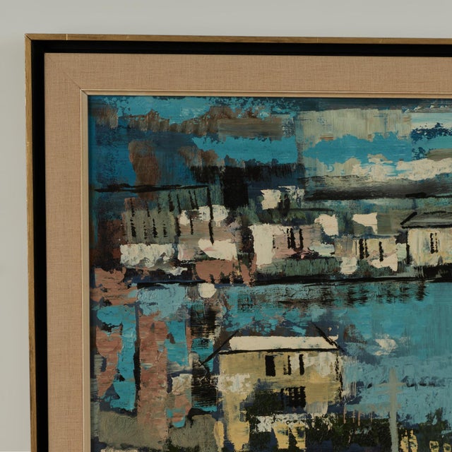 Modern Vintage Bermuda Bayscape by Alfred Birdsey For Sale - Image 3 of 9