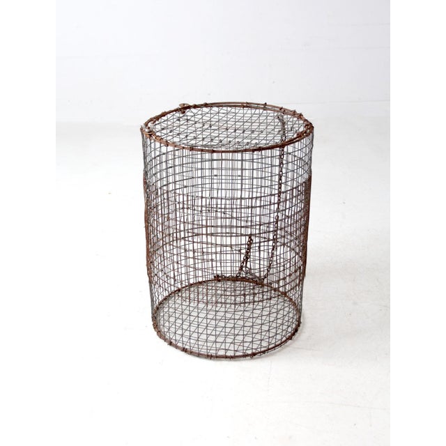 Vintage Wire Fish Trap For Sale - Image 6 of 12