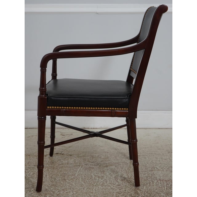 Traditional Pair of Hancock & Moore Leather Armchairs For Sale - Image 3 of 18