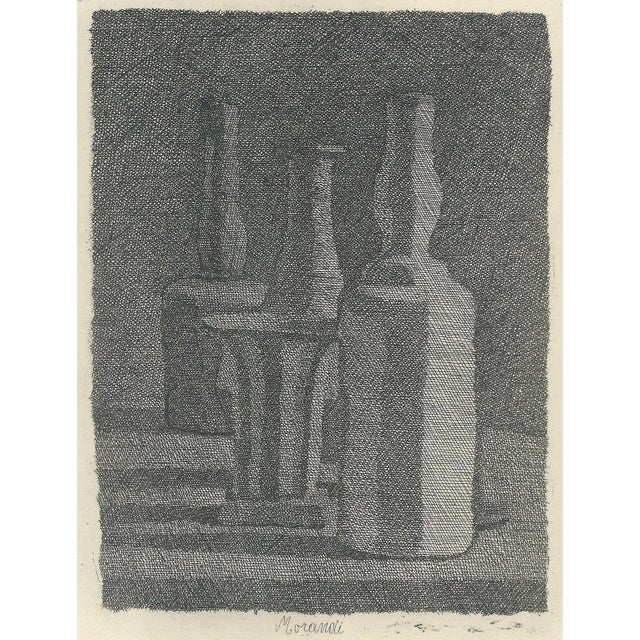Giorgio Morandi, Still Life with Vase and Three Bottles, 1945-1957, Lithograph For Sale - Image 3 of 8