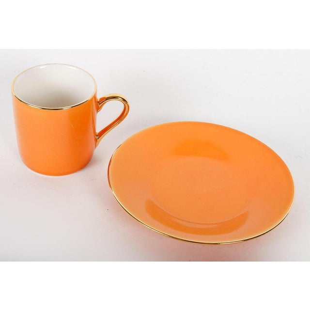 Porcelain Cups and Saucers, Set of 12 For Sale - Image 5 of 7