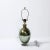 Dark Green Modernist Hand-Blown Murano Smoked Emerald Glass Table Lamps W/ 24k Gold Flecks For Sale - Image 8 of 12
