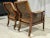 1900 - 1909 Pair of Antique Mahogany Caned Bergere Chairs For Sale - Image 5 of 11