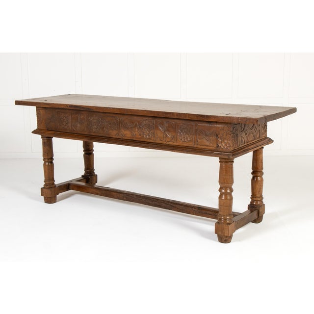 Large 17th Century Spanish Walnut Table For Sale - Image 9 of 12