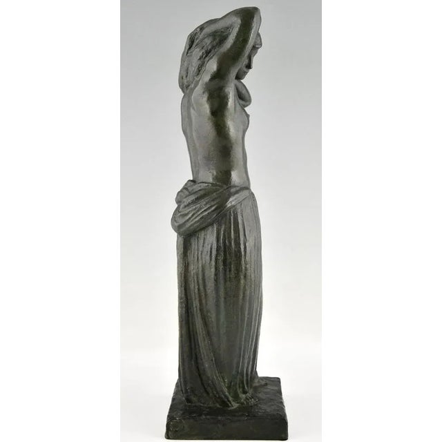 Metal Georges Gori, Art Deco Standing Nude, 1930, Bronze For Sale - Image 7 of 12