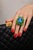 Bochic “Orient” Vintage Emeralds, Topaz & Diamonds Set In 18K Gold & Silver For Sale - Image 9 of 10