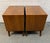 Wood Unique Mid-Century Walnut & Burl Diamond Front Night Stands For Sale - Image 7 of 15