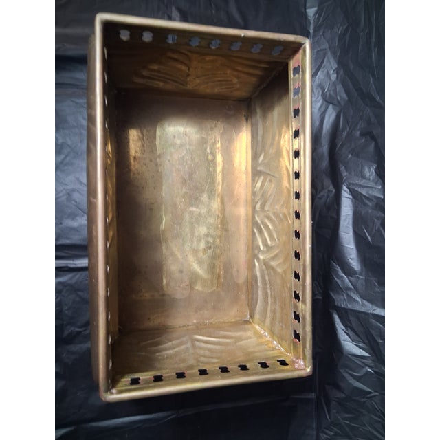 Beautifully patina'd Cachepot /Jardiniere / Planter, made in India. Solid brass with feet, this piece can be presented...
